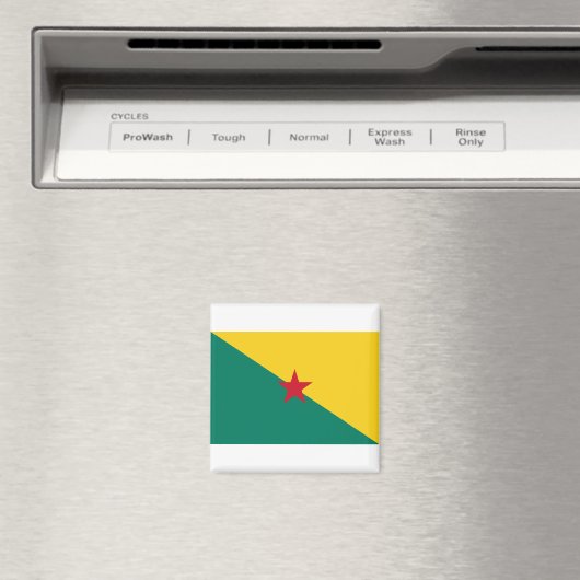 Guiana - Drapeau de la Guyane Flag Magneet (Insitu (Vaatwasser))