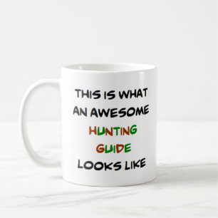 guide de chasse, énorme tasse de café