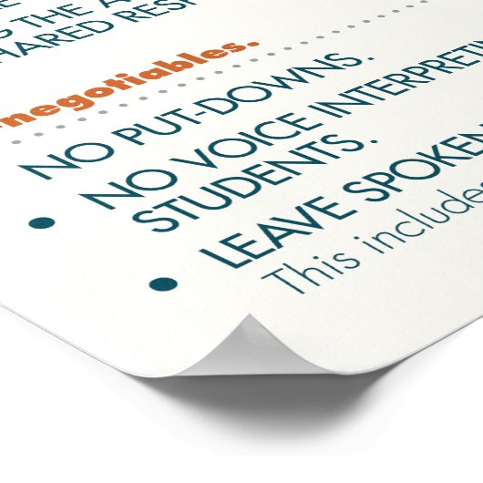 Guide de classe ASL. affiche (bkgd léger) (Coin)