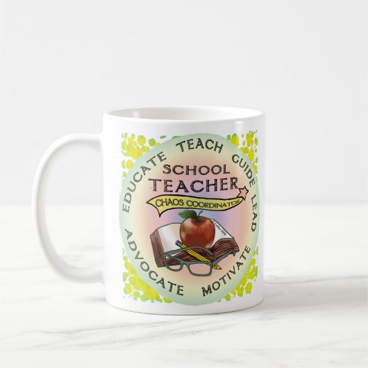 Guide de l'enseignant scolaire mug (Gauche)