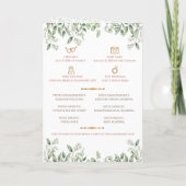 Guide de mariage indien comme programme de mariage (Dos)