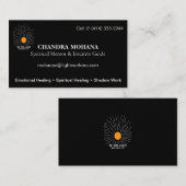 Guide de mentor spirituel | Carte de visite d'info (Devant / Derrière)