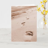 Guide de mes pas - Carte de voeux pour les écritur (Fleur jaune)