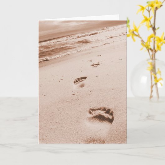 Guide de mes pas - Carte de voeux pour les écritur (Fleur jaune)