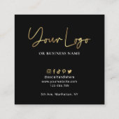 Guide de prise en charge Carte de logo Black & Gol (Dos)