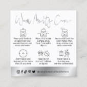 Guide de sécurité des fontes de cire Carte Logo Bl (Devant)