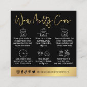 Guide de sécurité des fontes de cire Carte Logo No (Devant)