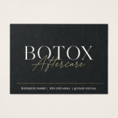 Guide de soins après Botox en or noir de luxe (Devant)
