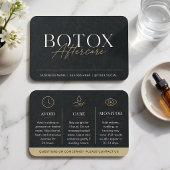 Guide de soins après Botox en or noir de luxe