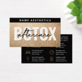 Guide de soins après Botox Gold Glitter Luxe (Bureau)