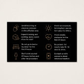 Guide de soins après Botox Gold Glitter Luxe (Dos)