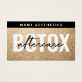 Guide de soins après Botox Gold Glitter Luxe (Devant)