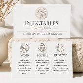 Guide de soins après injections minimaliste beige