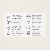 Guide de soins après ombre à paupières rose modern (Dos)