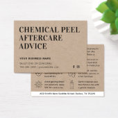 Guide de soins après peeling chimique Kraft nature (Bureau)