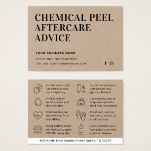 Guide de soins après peeling chimique Kraft nature