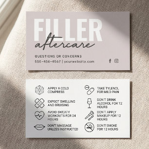 Guide de soins après remplissage Soft Taupe Minima
