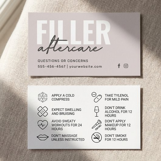 Guide de soins après remplissage Soft Taupe Minima