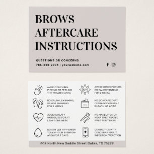 Guide de soins après sourcils Soft Taupe Classic
