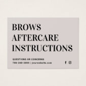Guide de soins après sourcils Soft Taupe Classic (Devant)