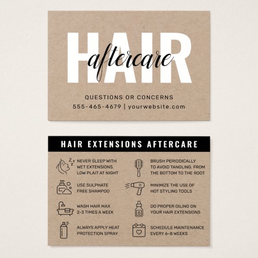 Guide de soins capillaires modernes Natural Kraft (Devant & derrière)