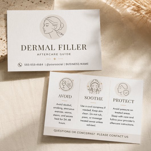 Guide de soins minimaux après remplissage dermique