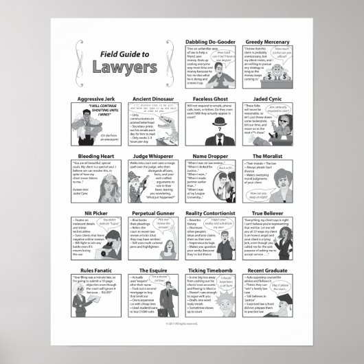 Guide de terrain pour les avocats Poster 16x20 (Devant)