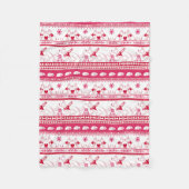 Guide Dog Tale Duitse Herder Patroon - Rood - Fleece Deken (Voorkant)