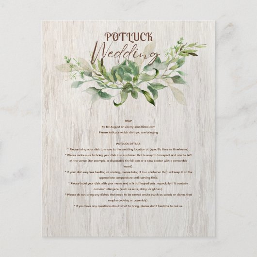 Guide du Modèle Rustique POTLUCK (Dos)