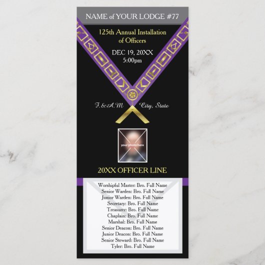 Guide du programme de franc-maçonnerie - Modèle d' (Devant)