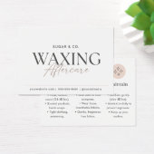 Guide élégant de soins après épilation à la cire e (Bureau)