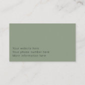 Guide extérieur personnalisé Cartes de visite - Ve (Dos)