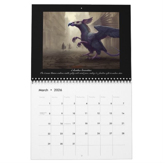 Guide Illustré Du Calendrier Des Gryphiformes (Mar 2026)