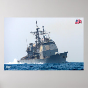 GUIDED-MISSILE CRUISER - CG-61 POSTER