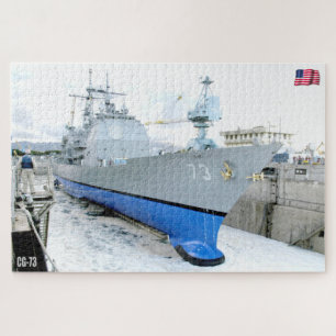 GUIDED-MISSILE CRUISER - CG-73 (20x30 INCH) Legpuzzel