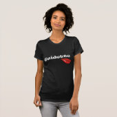Guidette met zogende lips t-shirt (Voorkant volledig)