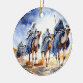 Guiding Star - Drie Wise Mannen Ornament" Keramisch Ornament (Links)