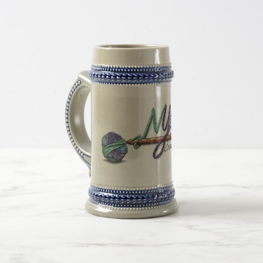 Guilde de Crochet Officielle NYC Mug Classique (Devant gauche)