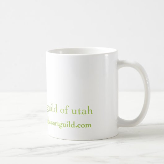 Guilde en verre d'art de tasse de café de l'Utah (Droite)