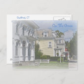 Guilford Sur La Carte Green Post (Devant / Derrière)