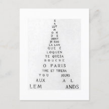 Guillaume Apollinaire, Eiffel Calligramme