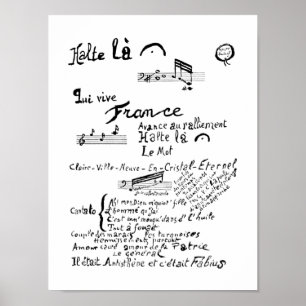 Guillaume Apollinaire, Venu de Dieuze Poster