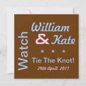 Guillaume et Kate Cravate The Knot Invitation (Devant)