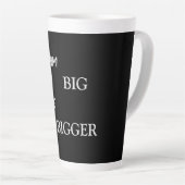 Guillemet Motivation noir et blanc Imprimer Mug en (Angle droit)