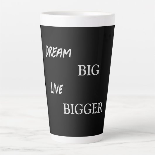 Guillemet Motivation noir et blanc Imprimer Mug en (Devant)