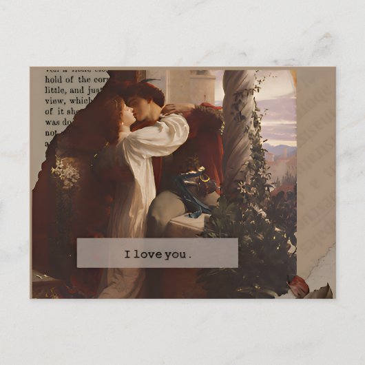 Guillemets esthétiques, cottagecore, carte postale (Devant)