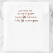 Guillemets et phrases inspirantes autocollants de (Sac)