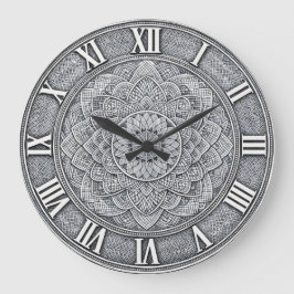 Guilloché Roman Numeral — Luxury Engraved pattern Grote Klok