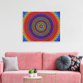Guilloché Spirograph Wrapped Canvas Afdruk (Insitu (Woonkamer))