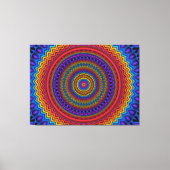 Guilloché Spirograph Wrapped Canvas Afdruk (Voorkant)
